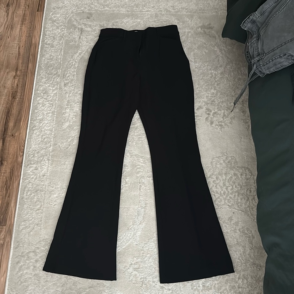 EXPRESS Mid-rise Editor Flare dress pants